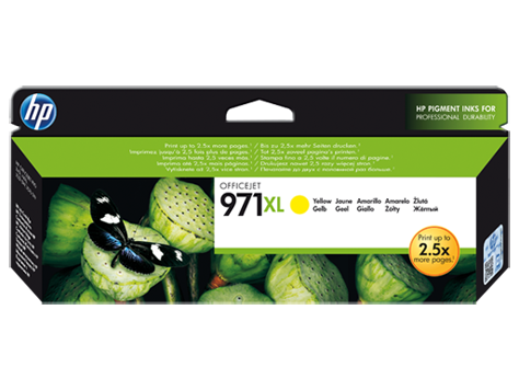 HP 971XL Yellow Standard Capacity Ink Cartridge 87ml - CN628A