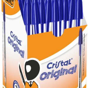 BIC Cristal Blue Medium Ballpoint Pen Pack of 50
