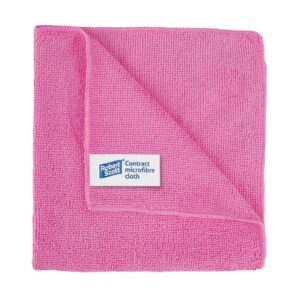 Microfibre Cloth 400 x 400mm Pink (10)