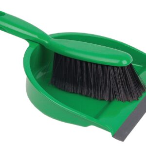 Dustpan and Brush Set Soft Bristle Green (1)