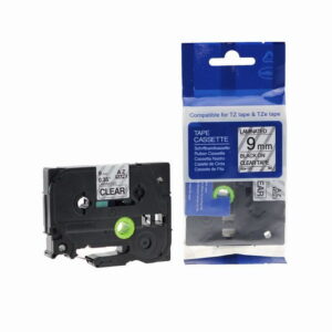Compatible Brother P Touch TZe-121 Black on Clear also for TZ-121 Label Cassette