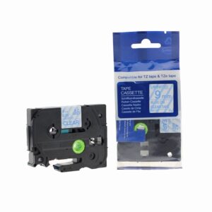 Compatible Brother P-Touch TZe-123 Blue on Clear also for TZ-123 Label Cassette