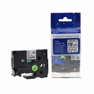 Compatible Brother P Touch TZe-141 Black on Clear also for TZ-141 Label Cassette