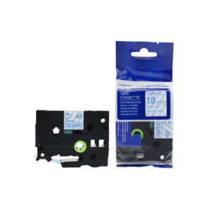 Compatible Brother P-Touch TZe-143 Blue on Clear also for TZ-143 Label Cassette