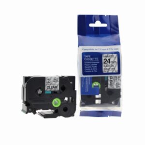 Compatible Brother P-Touch TZe-151 Black on Clear also for TZ-151 Label Cassette