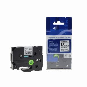 Compatible Brother P Touch TZe-241 Black on White also for TZ-241 Label Cassette