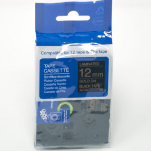 Compatible Brother P-Touch TZe-334 Gold on Black also for TZ-334 Label Cassette