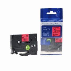 Compatible Brother P Touch TZe-421 Black on Red also for TZ-421 Label Cassette