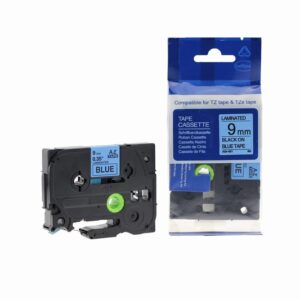 Compatible Brother P Touch TZe-521 Black on Blue also for TZ-521 Label Cassette
