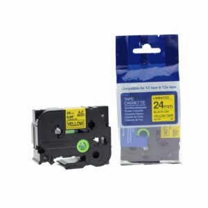 Compatible Brother P-Touch TZe-651 Black on Yellow also for TZ-651 Label Cassette