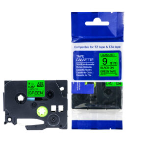 Compatible Brother P-Touch TZe-721 Black on Green also for TZ-721 Label Cassette