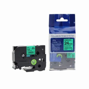 Compatible Brother P-Touch TZe-751 Black on Green also for TZ-751 Label Cassette