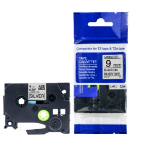 Compatible Brother P-Touch TZe-921 Black on Silver also for TZ-921 Label Cassette