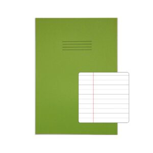 RHINO 13 x 9 Oversized Exercise Book 48 Page, Light Green, F8M (Pack of 10)