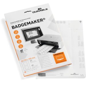 Durable BADGEMAKER Inserts 52x100mm