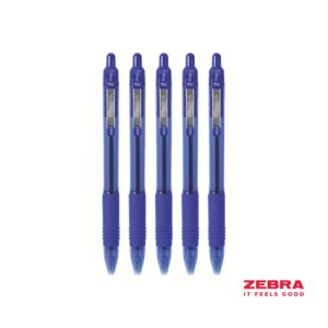 Zebra Z-Grip Smooth Retractable Ballpoint Pen Blue Ink - Pack of 12