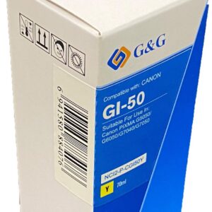Compatible Canon G+G GI-50Y Yellow Ink Bottle