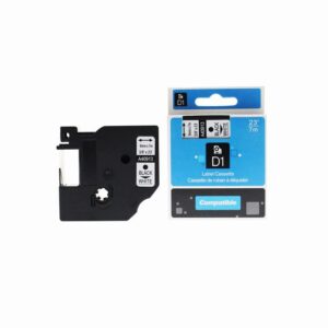 Compatible Dymo LM100 Black on White 40913 S0720680 Label Cassette