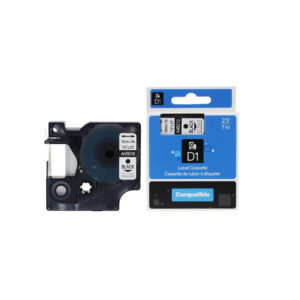 Compatible Dymo 45010 Black on Clear S0720500 Label Cassette