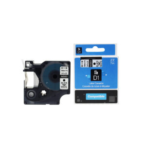 Compatible Dymo 45803 Black on White S0720830 Labelling Tape Cassette