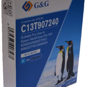 Compatible Epson T9072 Cyan Extra Hi Cap C13T907240 Inkjet