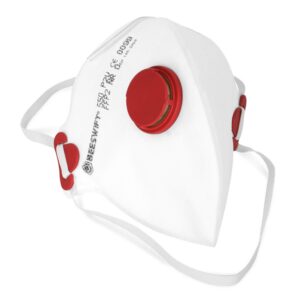 Beeswift Fold Flat P2 Mask With Valve White  (Box of 20)