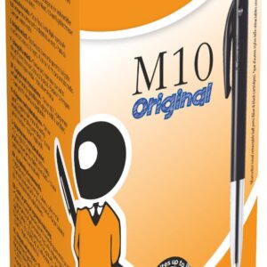 BIC M10 Clic Retractable Medium 10mm Black Pack of 50