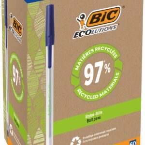 BIC Ecolutions Blue Stic Ball Pen Pack of 60