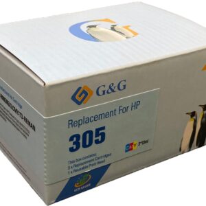 Remanufactured HP G+G 3YM63AE Hi Cap Eco Saver Tri Colour Ink Cartridge 305XL (1 Printhead + 3 Tanks) - Cannot use in e" suffix printers"