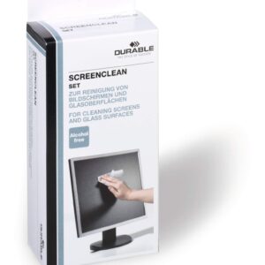 Durable SCREENCLEAN Spray and 20 Wipes