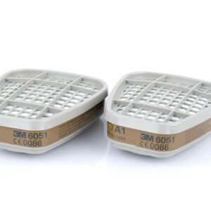 3M A1 Filter For Organic Gases And Vapours White 6051 (Pack of 8)