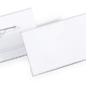 Durable Pin Name Badge 40x75mm