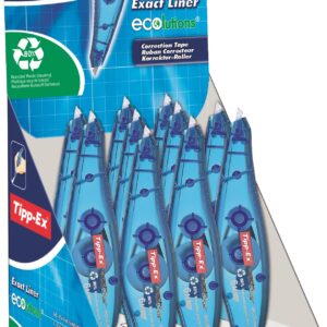 Tipp-Ex Exact Liner Ecolutions Correction Tape Roller Pen Pack of 10