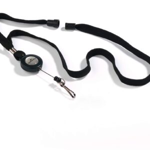 Durable Badge Reel Lanyard Black
