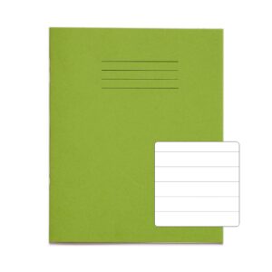 RHINO 8 x 6.5 Exercise Book 48 Page, Light Green, F15 (Pack of 100)