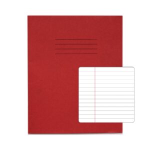 RHINO 8 x 6.5 Exercise Book 48 Page, Red, F6M (Pack of 100)