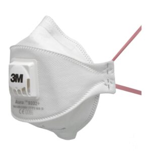 3M Aura 9332+ FFP3V Fold Flat Face Mask (Pack of 10)