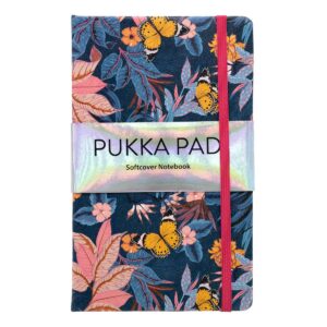 Pukka Bloom Softcover Notebook Blue (Pack of 3)