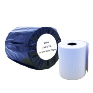 Compatible Zebra 101.6mm x 50.8mm White Standard Shipping Paper Label Roll - 750 Labels (ZA4X2-750) 25mm Core
