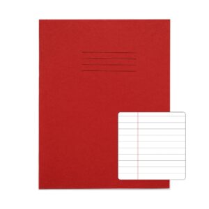 RHINO 9 x 7 Exercise Book 80 Page, Red, F8M (Pack of 100)