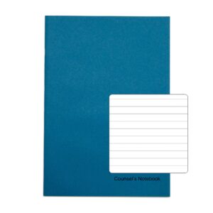 RHINO A4 Perforated Counsels/Council Notebook 96 Page, Light Blue, F8 (Pack of 80)