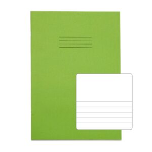 RHINO A4 Exercise Book 32 Page, Light Green, TB/F8 (Pack of 100)