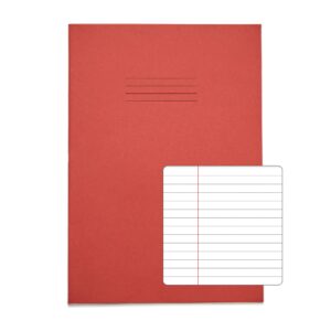 RHINO A4 Exercise Book 64 Page, Red, F6M (Pack of 50)