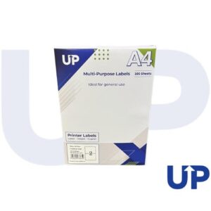 Alpa-Cartridge A4 Multipurpose Labels 2 Per Sheet 199.6 x 143.5mm (White) Pk of 100