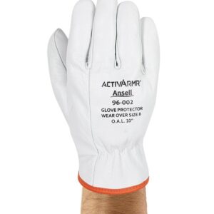 Ansell LOW VOLTAGE LEATHER PREMIUM GOAT SKIN PROTECTOR GLOVE Size 9 L