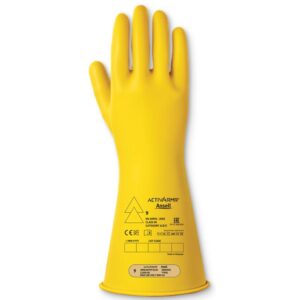 Ansell LOW VOLTAGE ELECTR INSULATING GLOVE (CLASS 0) 14” SIZE 9 L