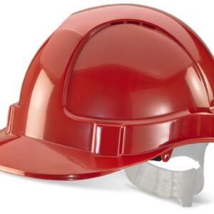 Beeswift Economy Vented Safety Helmet Red