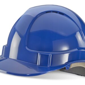 Beeswift Wheel Ratchet Vented Safety Helmet Blue