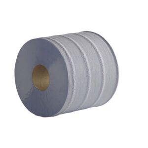 2 Ply Blue Flat Sheet Centrefeed 150M Rolls - 6 Rolls Of 500 Sheets