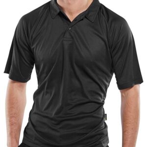 Beeswift B-Cool Wicking Polo Shirt Black 4Xl